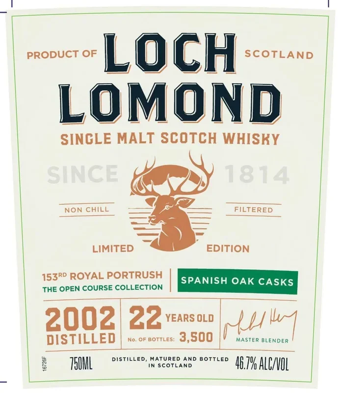 Loch Lomond 22-Year-Old Single Malt Scotch Whisky The Open Course Collection