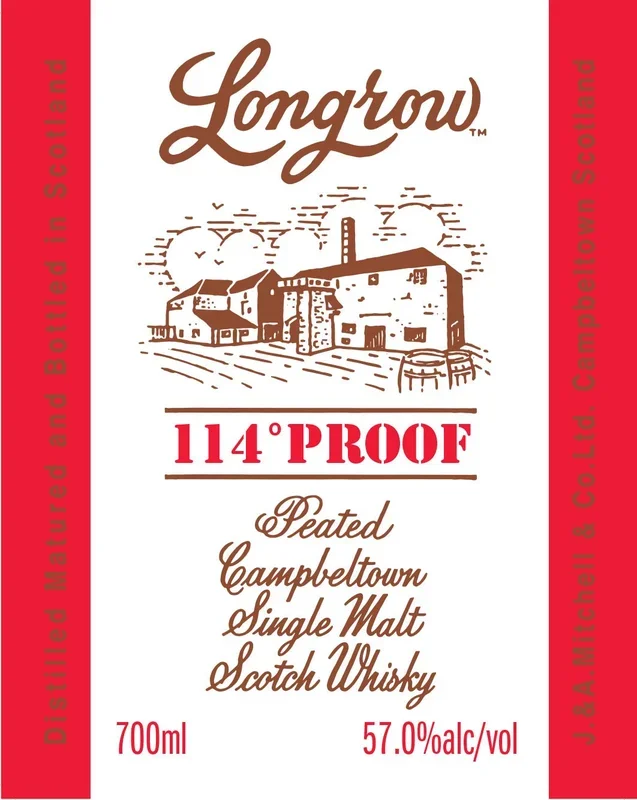 Longrow 114° Proof Peated Campbeltown Single Malt Scotch Whisky