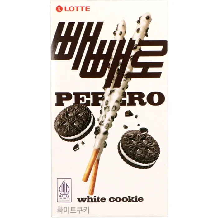 Lotte Pepero White Cookie Sticks 37g