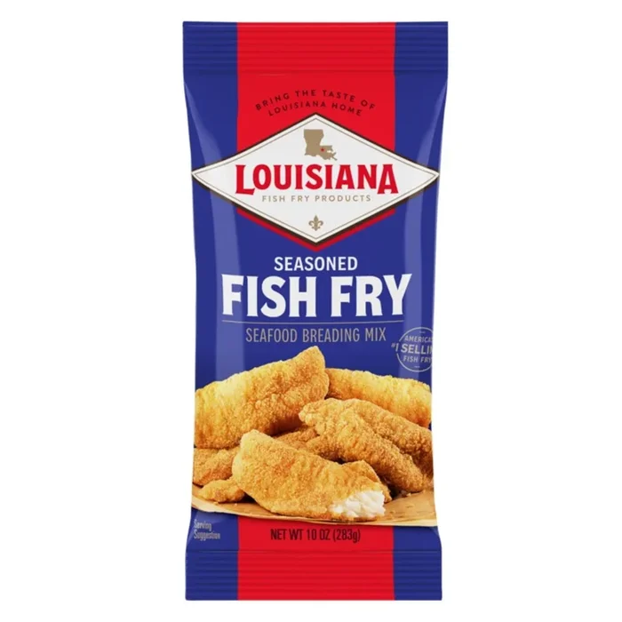 Louisiana Fish Fry, Seasoned Fish Fry, 10 Oz (Pack Of 4)