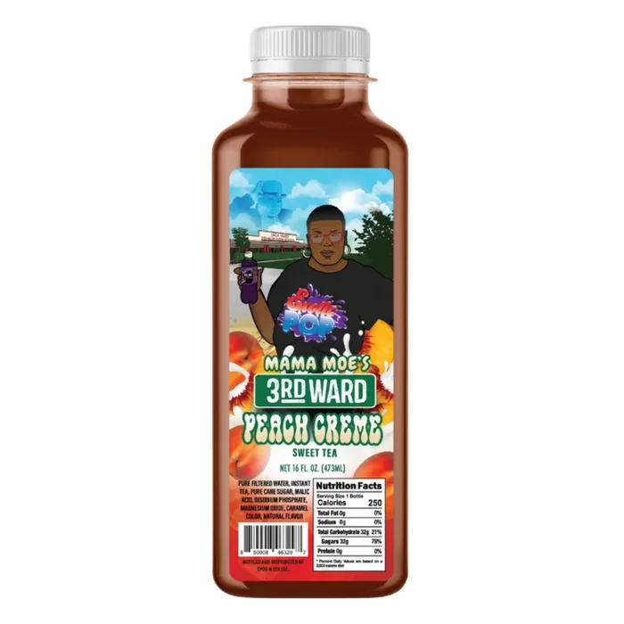 Mama Moe’s 3rd Ward Peach Crème Sweet Tea Cool Cup Juice