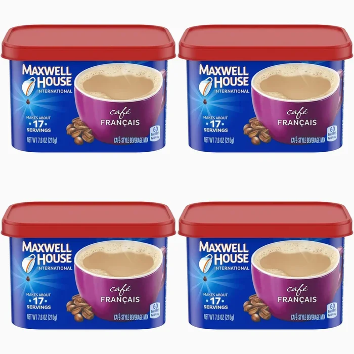 Maxwell House Light Roast International Cafe Francais Café, 7.6 Ounce (Pack Of 8)