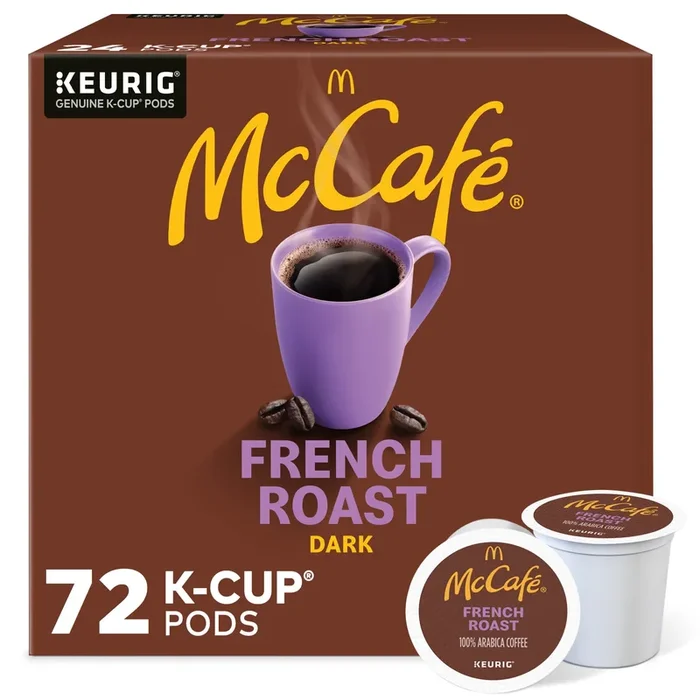 Mccafe French Roast, Single Serve Coffee Keurig K-Cup Pods, Dark Roast, 72 Count (6 Packs Of 12)