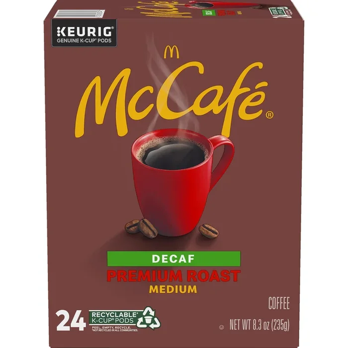 Mccafe Premium Roast Decaf K-Cup, 24/Bx