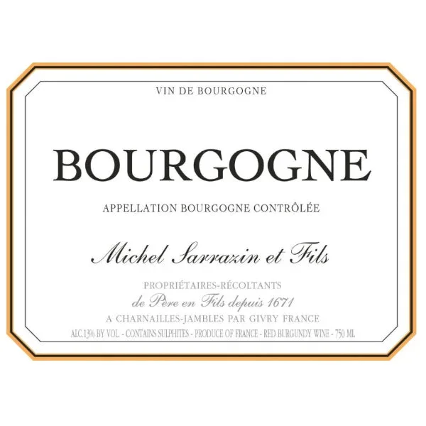 Michel Sarrazin Bourgogne Pinot Noir 750ml