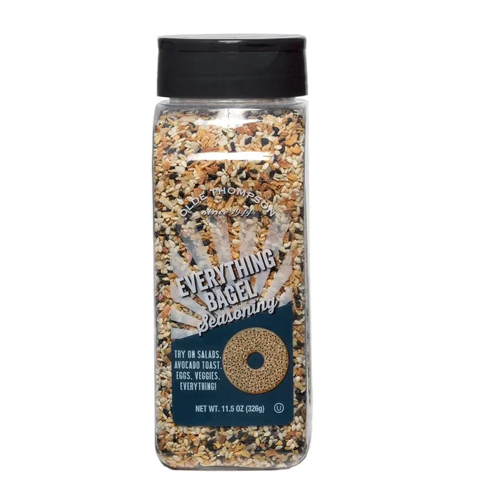 Olde Thompson Everything Bagel Seasoning 11.5oz – Must have Kitchen Essential Pantry or Spice Rack Necessity Great topping for Baked goods Toast Avocado Eggs Salads and Vegetables