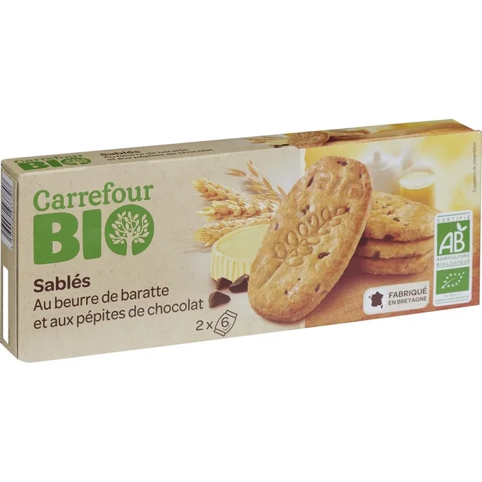 ORGANIC CHOCOLATE CHIP SHORTBREAD 130G (#116576)