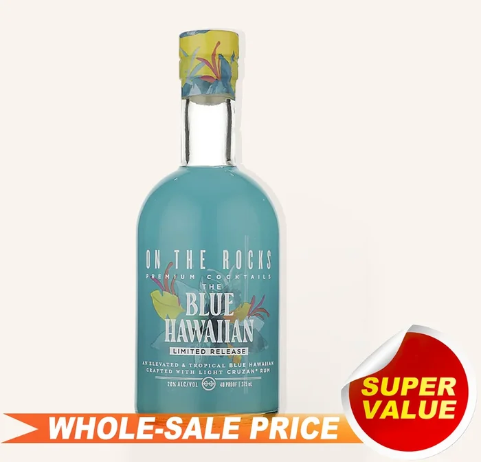 Otr-On The Rocks Blue Hawaiian With Cruzan Rum Limited 375ml