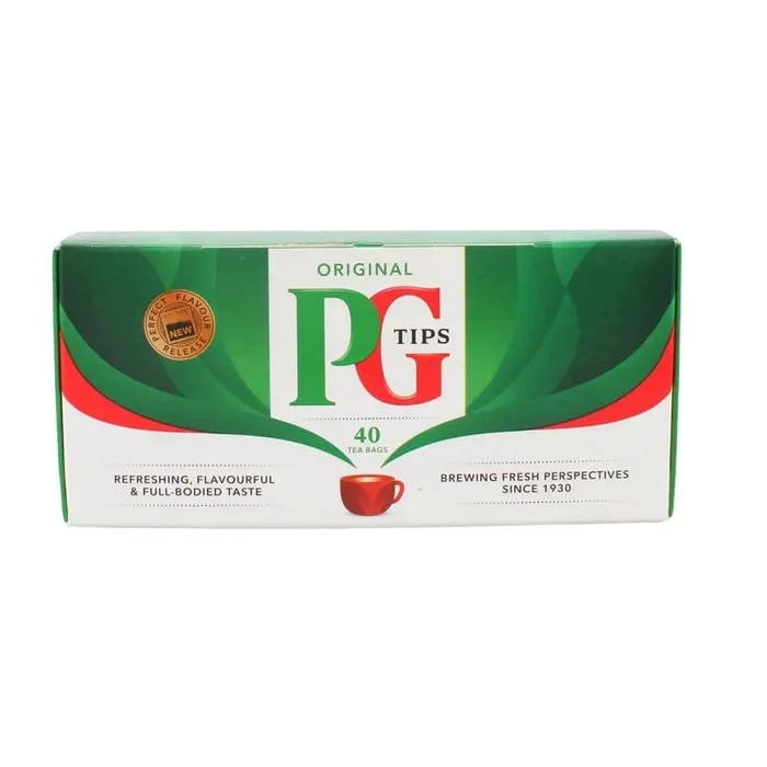 Pg Tips Non-Pyramid Black Tea – 40 Bags Per Pack – (6 Pack)