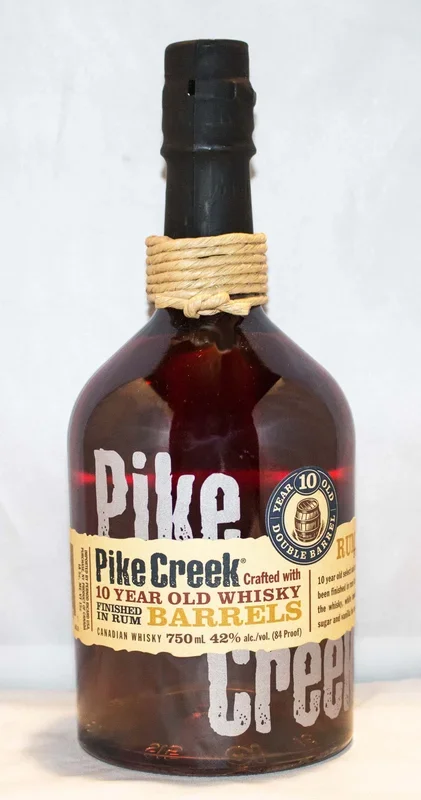 PIKE CREEK WHISKY CANADIAN FINISHED IN RUM BARREL 10YR 84PF 750ML