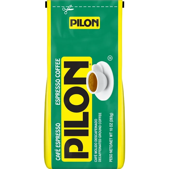 Pilon Decaf Espresso Coffee, 10 Ounce