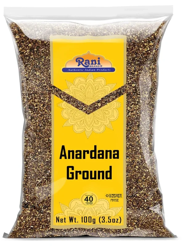 Rani Anardana (Pomegranate) Ground, Indian Spice 3.5Oz (100G) ~ All Natural | No Color | Gluten Friendly | Vegan | Non-Gmo | Kosher | No Salt Or Fillers