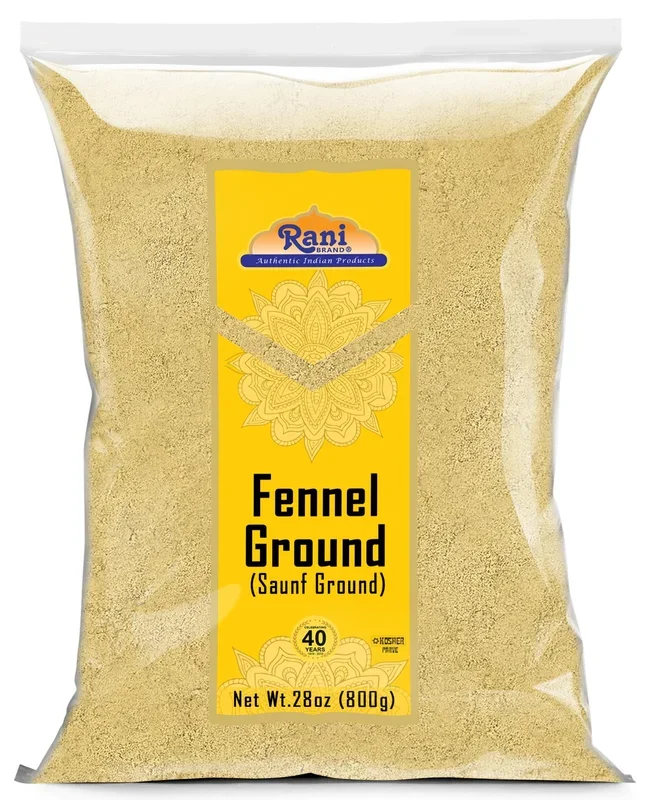 Rani Fennel Ground (Saunf) Powder Spice 28Oz (1.75Lbs) 800G ~ All Natural | Gluten Friendly | Non-Gmo | Kosher | Kosher | Vegan | Indian Origin