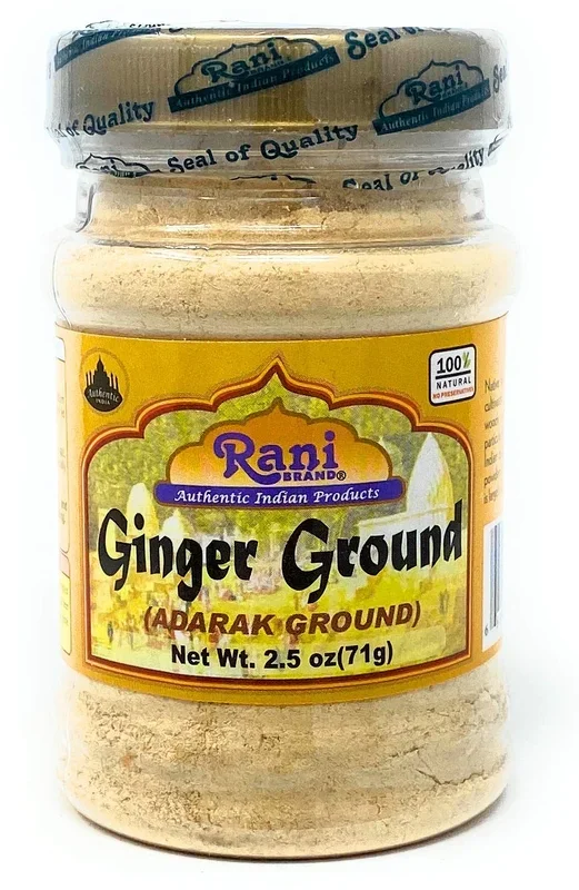 Rani Ginger (Adarak) Powder Ground, Spice 2.5Oz (71G) Pet Jar ~ All Natural | Vegan | Gluten Friendly | Non-Gmo | Indian Origin