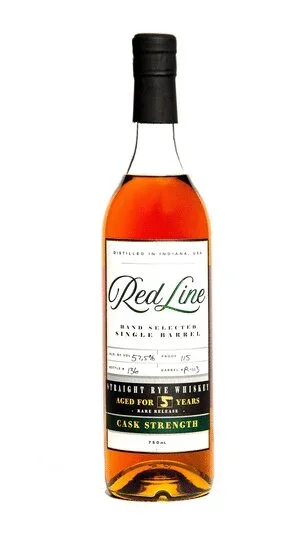 Red Line Single Barrel Cask Strength 5 Year Old Straight Rye Whiskey