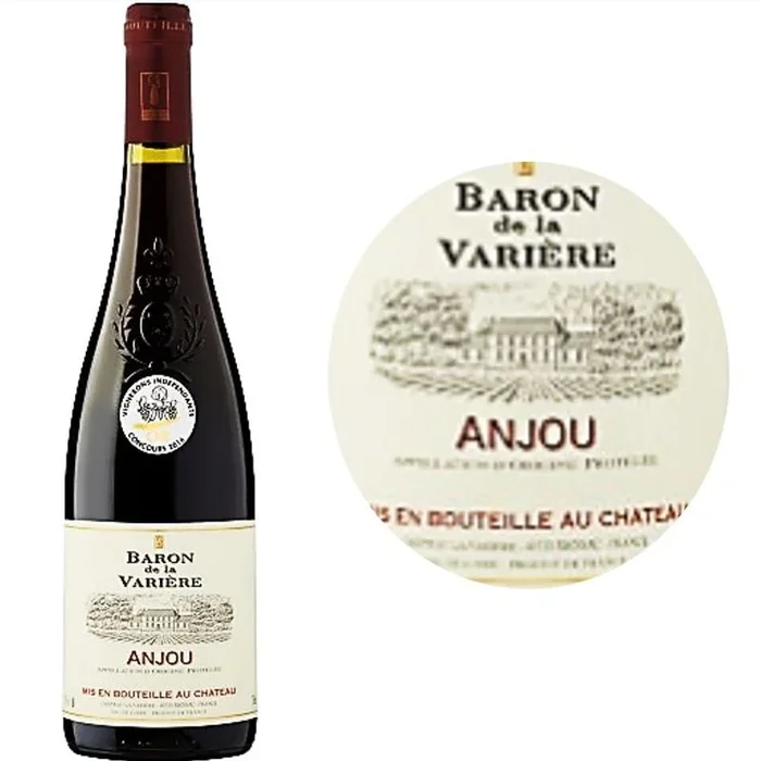 Red Wine-Cabernet Franc Red Wine Anjou Baron De La Variere 2018750ML (#112188)
