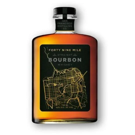 San Francisco Distilling Co Forty Nine Mile Straight Bourbon Whiskey