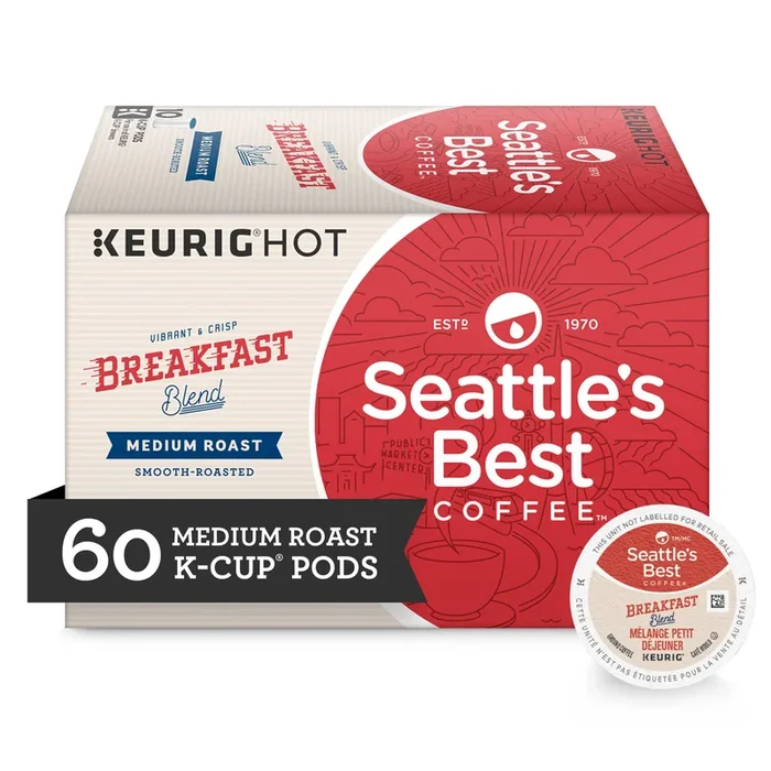 Seattle’S Best Coffee Breakfast Blend Medium Roast K-Cup Pods |10 Count (Pack Of 6)