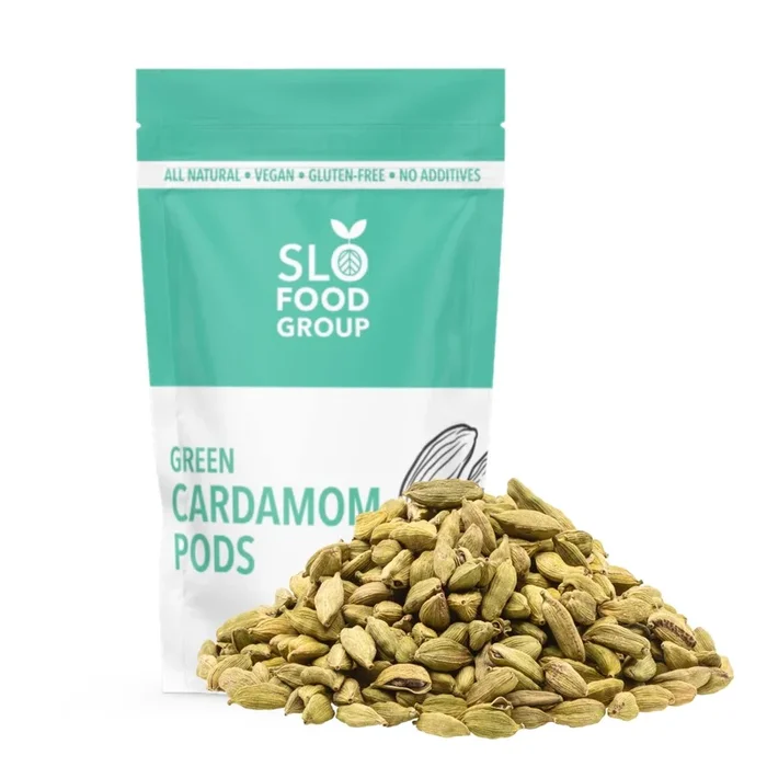 Slofoodgroup Green Cardamom Pods -Natural Cardamom Spice – 2 Oz.