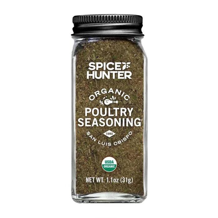Spice Hunter The Seasoning Organic Jar, Poultry, 1.1 Ounce