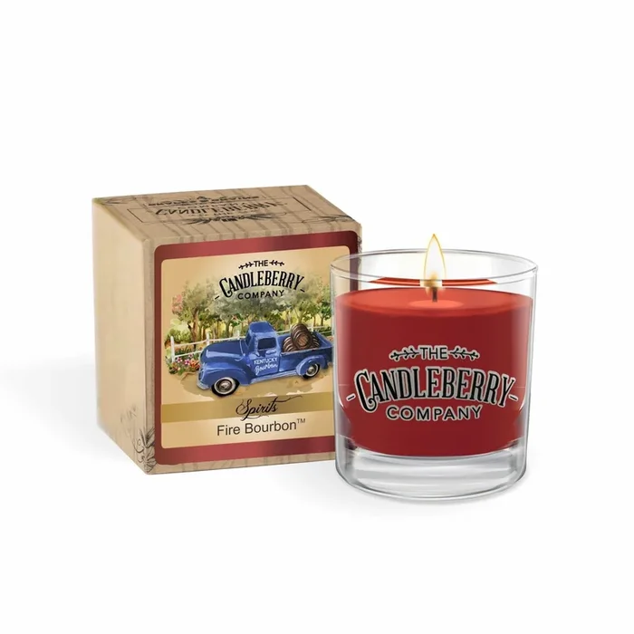 SPIRITS – Fire Bourbon™, Rocks Glass Candle (Collective)