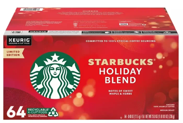 Starbucks Holiday Blend Coffee K-Cups (64 Ct.)