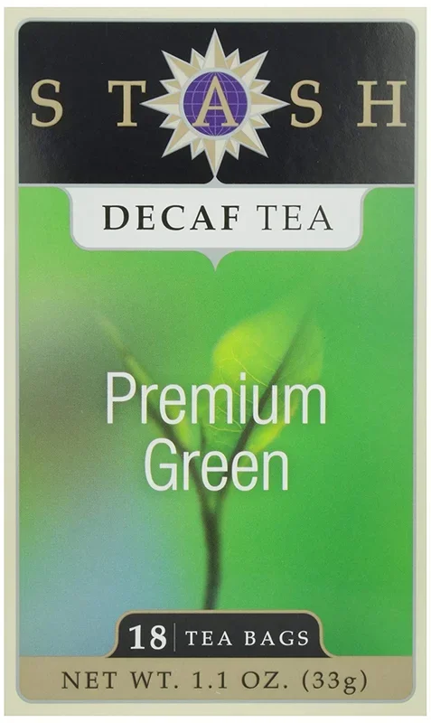 Stash, Decaf Premium Green Tea, Tea Bags, 18 Ct