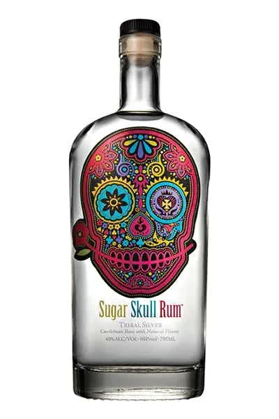 Sugar Skull Tribal Silver Rum