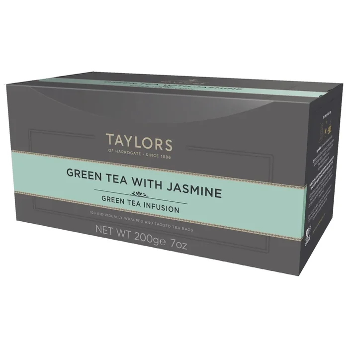 Taylors Of Harrogate Green Tea With Jasmine, 100 Count (Pack Of 1)
