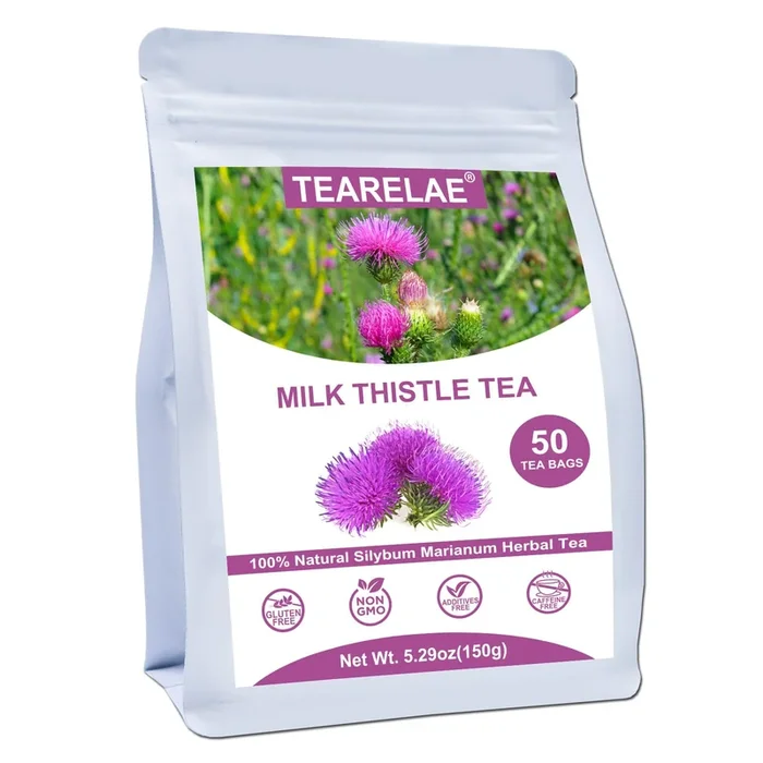 Tearelae – Milk Thistle Tea – 3G X 50 Count – 100% Natural Milk Thistle Seeds Tea Bags – Non-Gmo