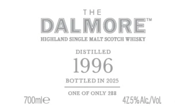 The Dalmore 1996 Highland Single Malt Scotch Whisky Bottled 2025
