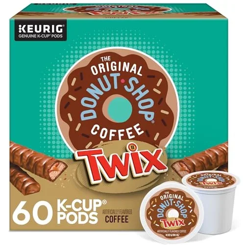 The Original Donut Shop Twix Coffee, Keurig Single Serve K-Cup Pods, 60 Count, (6 Packs Of 10)