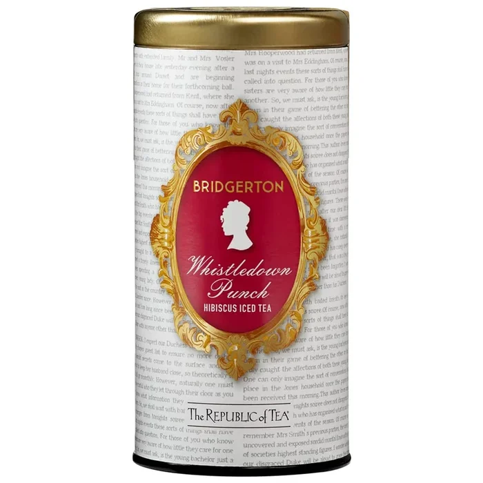 The Republic Of Tea – Bridgerton Whistledown Punch, Hibiscus Iced Tea, 6 Large Pouches