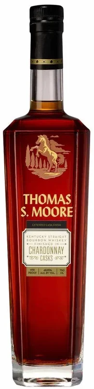 THOMAS S MOORE BOURBON FINISHED IN CHARDONNAY CASKS EXTENDED CASK FINISH KENTUCKY 750ML