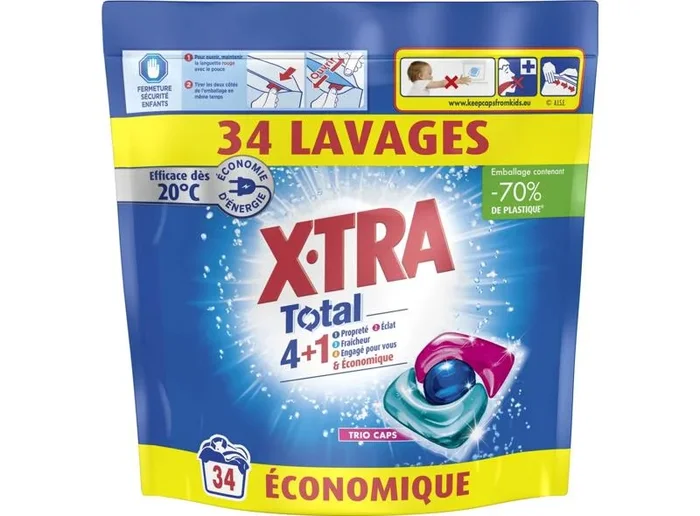 TOTAL 4+1 DETERGENT CAPS 34PC (#119426)