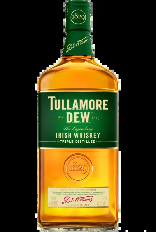 TULLAMORE DEW WHISKEY IRISH TRIPLE DISTILLED 750ML