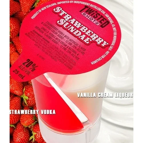 Twisted Shotz Strawberry Sundae