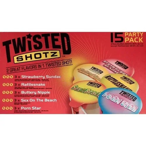 Twisted Shotz Tailgate Party Pack • 15 Pack