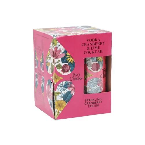 Two Chicks Cocktails • Vodka Cranberry Lime 4pk-355ml