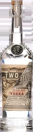 Two James 28 Island Vodka 750ml