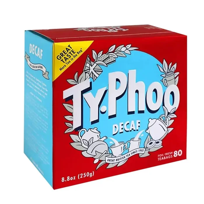 Typhoo Decaf Tea, 80-Count Tea Bags (Pack Of 2)