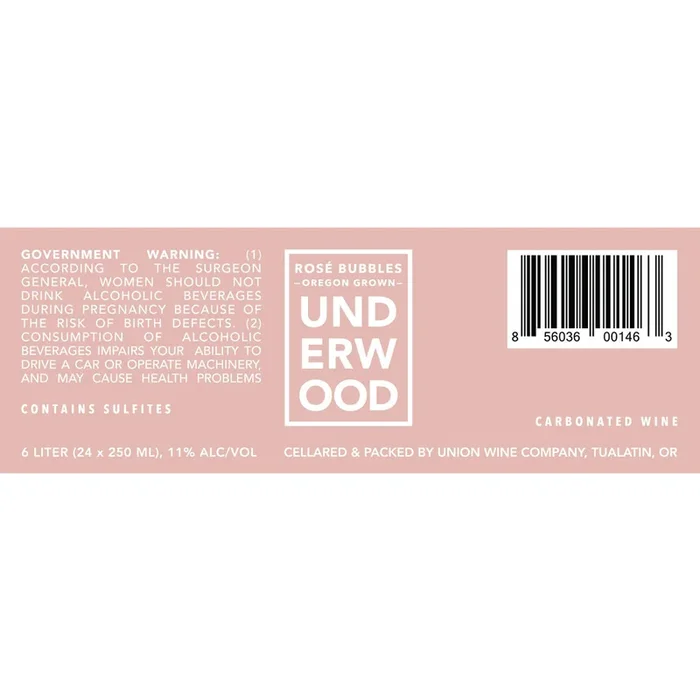 Underwood Cellars Oregon Rose Bubbles 750ml