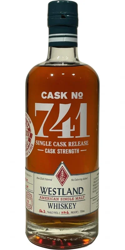Westland American Cask No 741 Single Malt Whiskey