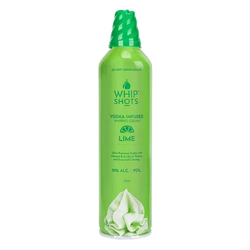 Whip Shots Vodka Infused Whipped Cream • Lime