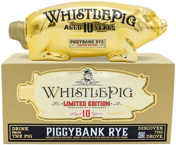 Whistlepig Piggybank Rye Gold Edition 10 Year Old 1L