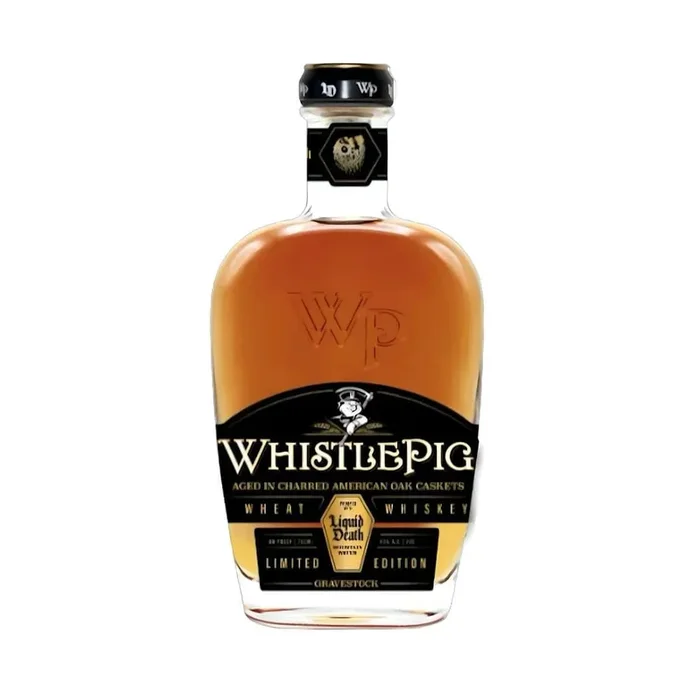 WhistlePig X Liquid Death Gravestock Wheat Whiskey