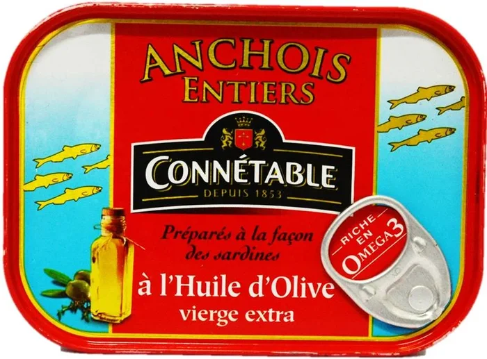 WHOLE ANCHOVIES IN OLIVE OIL 100G (#117144)