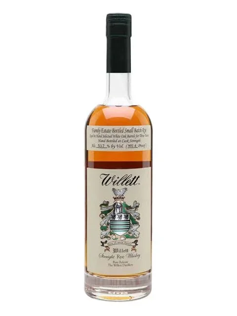 Willett’s 3 Year Old Family Estate Bottled Rye Whiskey