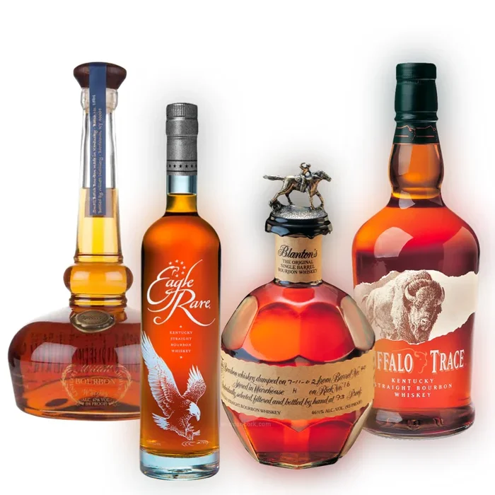 Willett Pot Still, Eagle Rare, Buffalo Trace, & Blanton’s Bourbon Bundle
