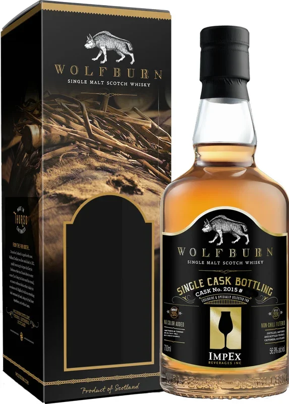 Wolfburn Single Cask No.430 Single Malt Scotch Whiskey 9 Year Old 700ml